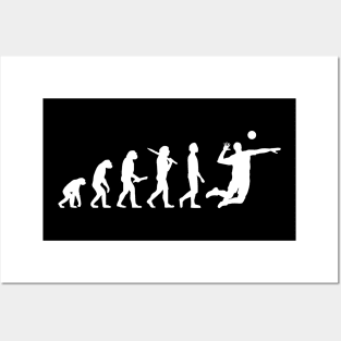 Funny Volleyball Evolution Gift For Volleyball Players Posters and Art